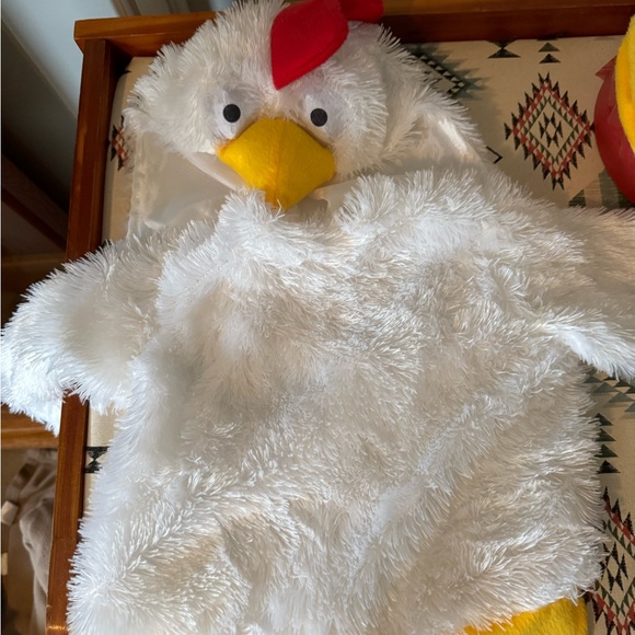 White Chicken Costume with Red and Yellow Accents - Picture 1 of 5